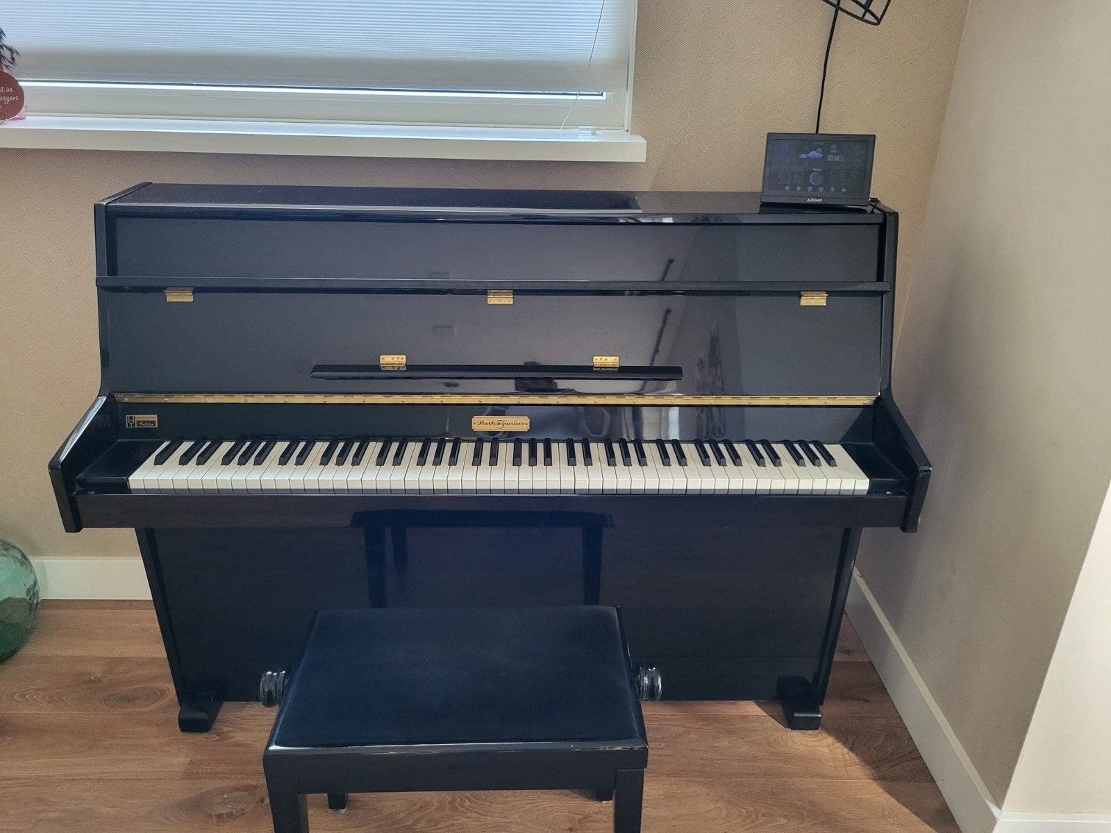 Piano Rorh & Junius zwart, Ophalen, Gebruikt, Zwart, Hoogglans