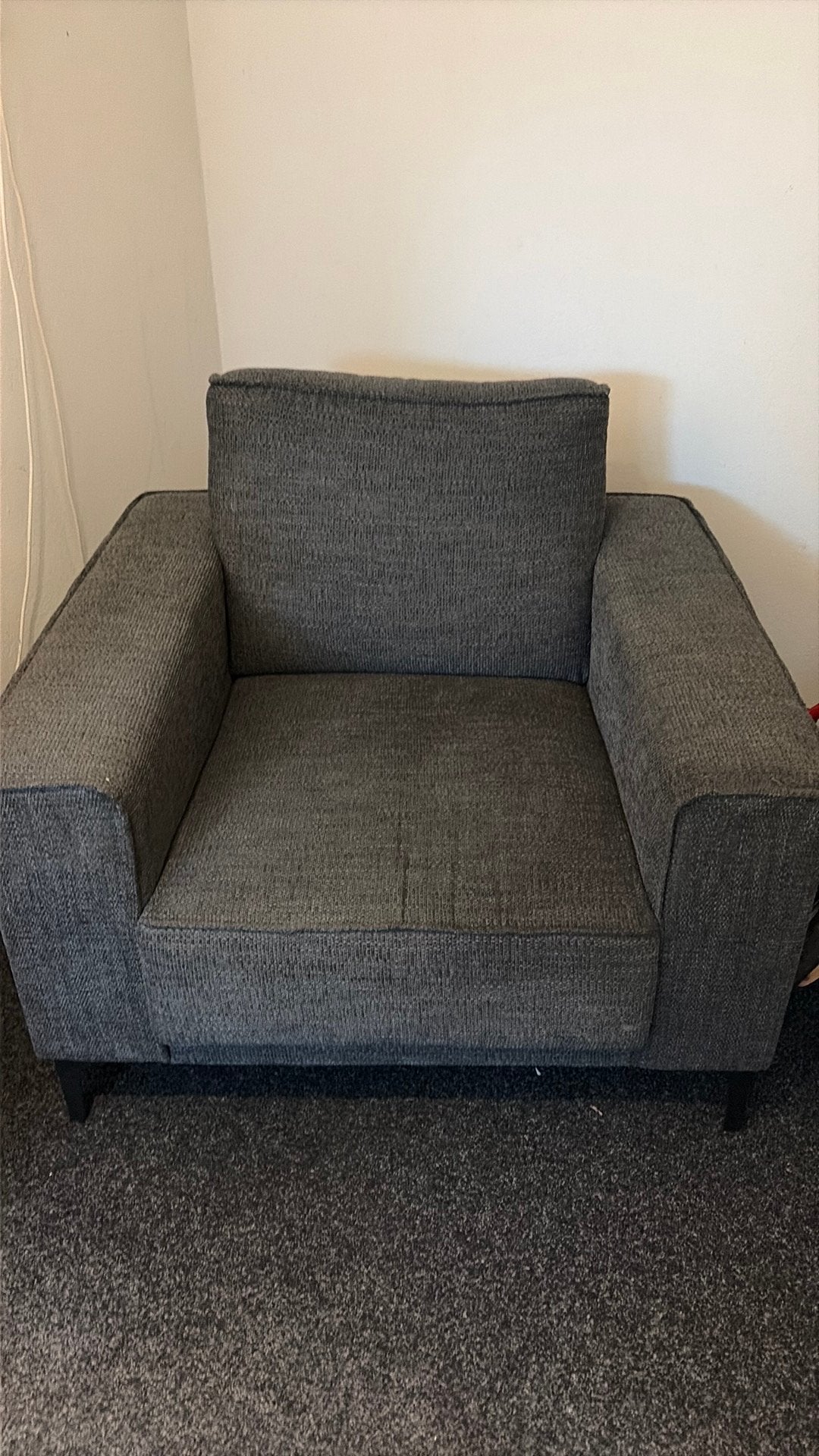 Prachtige stoffen loveseat, Ophalen, Eenpersoons, 75 tot 100 cm, Zo goed als nieuw