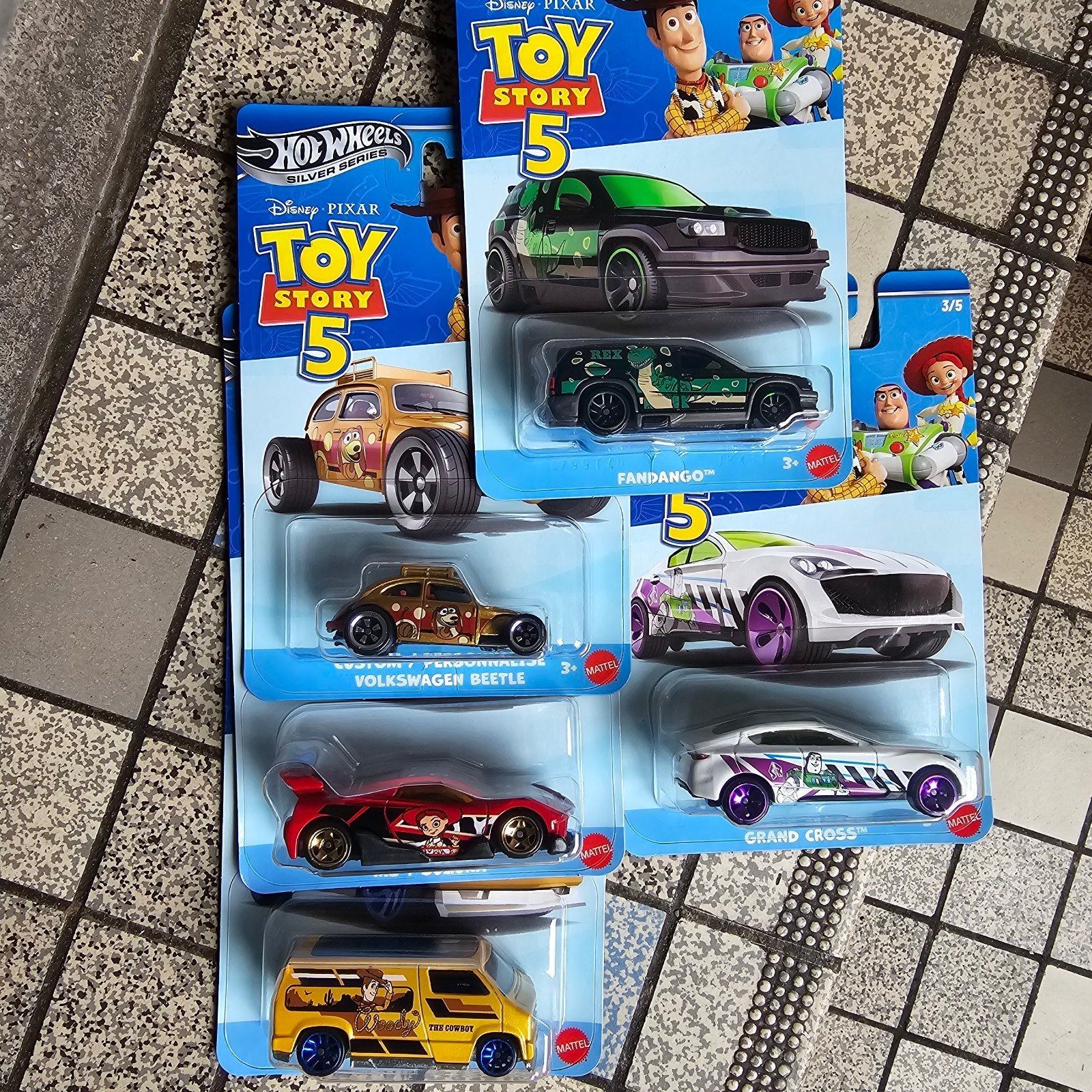 Hot Wheels Disney Pixar Toy Story 5 Silver Series Set, Mattel Inc., 636 Girard Avenue, East Aurora, NY 14052, USA, Nieuw, Ophalen of Verzenden