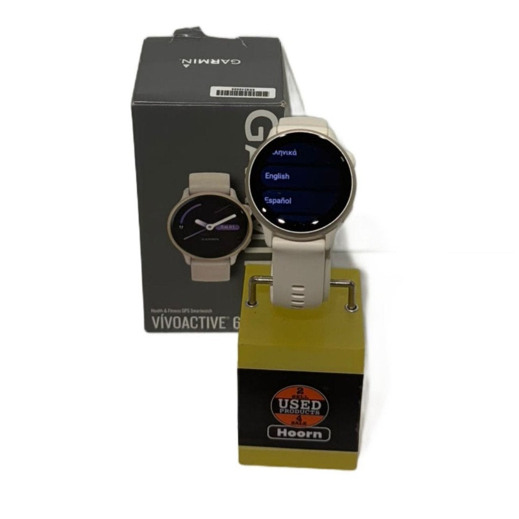 Garmin VivoActive 6 Wit Nette Staat Compleet in Doos, Ophalen of Verzenden, Zo goed als nieuw, Wit, Android