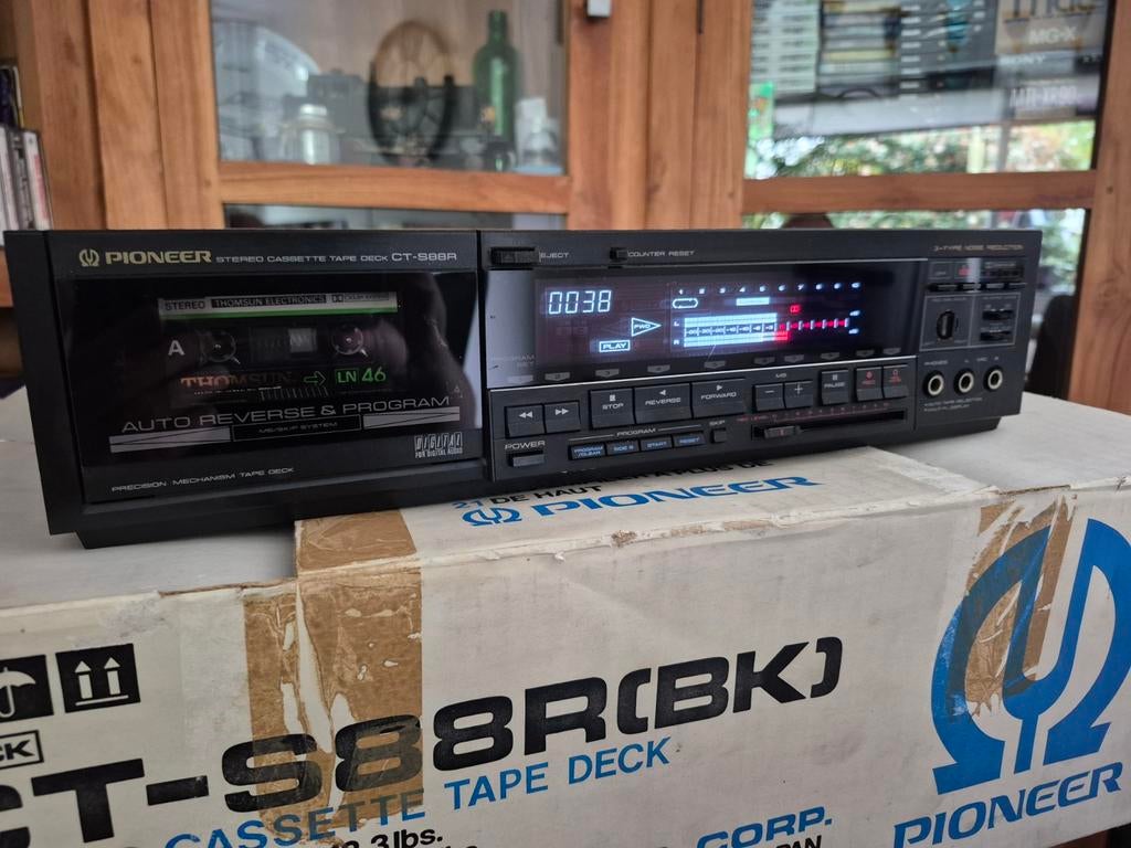 Pioneer CT-S88R(BK) cassettedeck, Ophalen of Verzenden, Enkel, Tiptoetsen