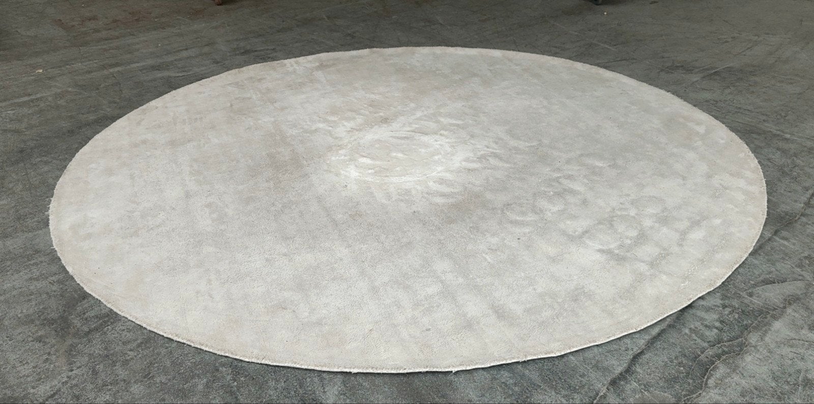 Rond Vloerkleed Jodhpur Offwhite 100% Viscose, Ophalen, Gebruikt, Rond, 200 cm of meer