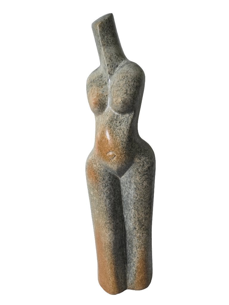 Shona Stone beeld – Serpentijn, Ophalen, Handgemaakt, 20 - 50 cm, Steen of Keramiek