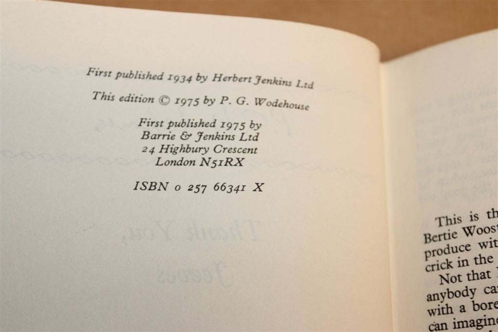 Thank You, Jeeves — Wodehouse, Barrie & Jenkins 1975, Boeken, Ophalen of Verzenden, Gelezen