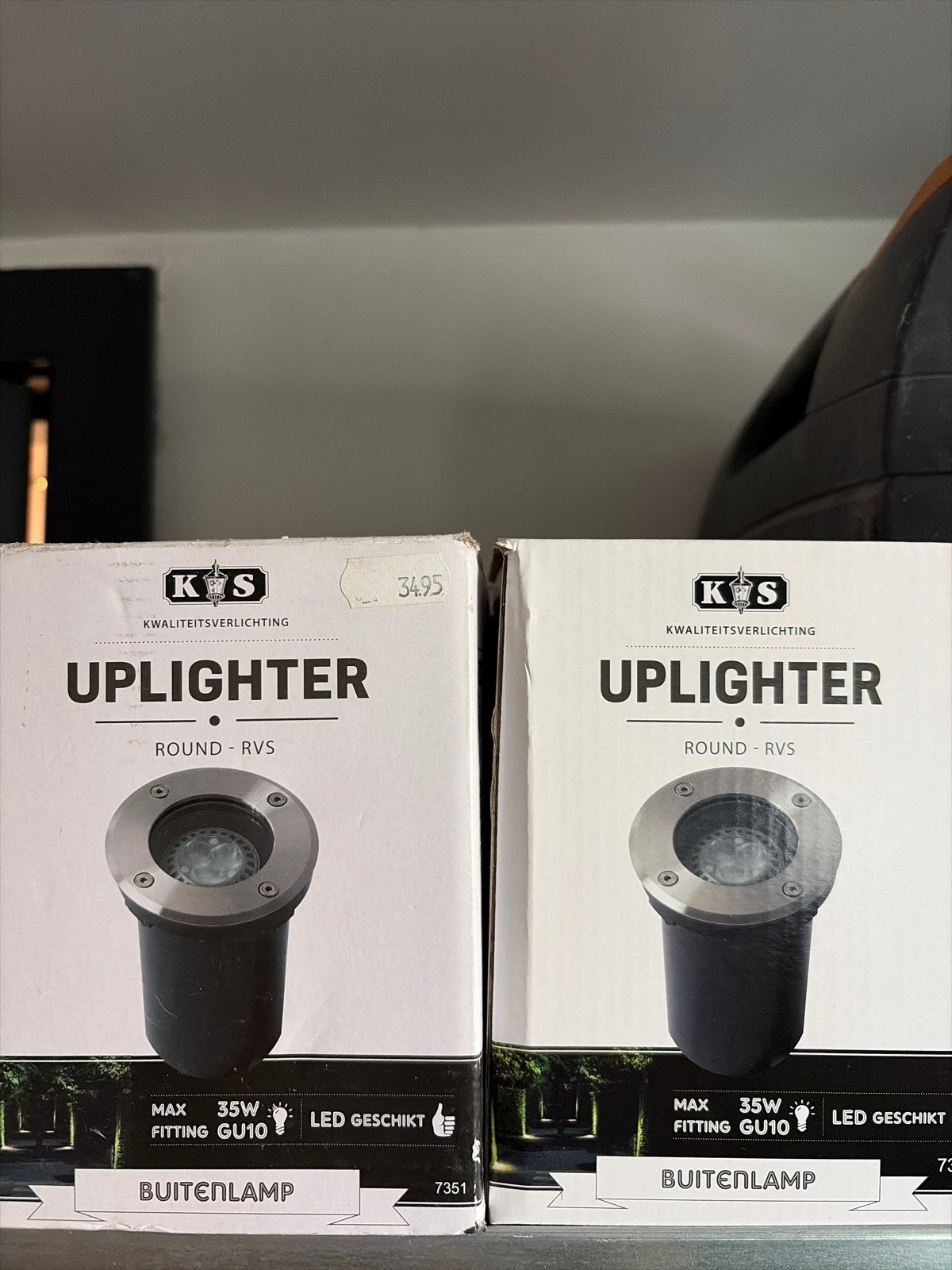 6x Uplighter Buitenlampen - 1 Nieuw, 5 Gebruikt, Tuin en Terras, Minder dan 50 watt, Nieuw, Ophalen of Verzenden, Netvoeding