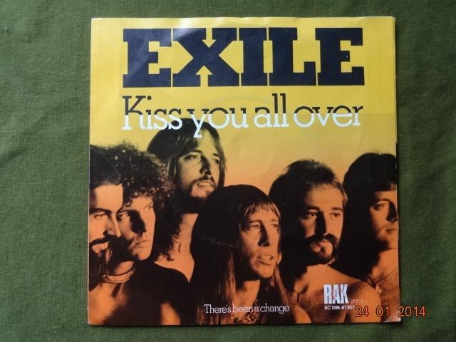 Exile - kiss you all over  (7"), Cd's en Dvd's, Vinyl Singles, Gebruikt, Fotohoes, 7 inch, Single