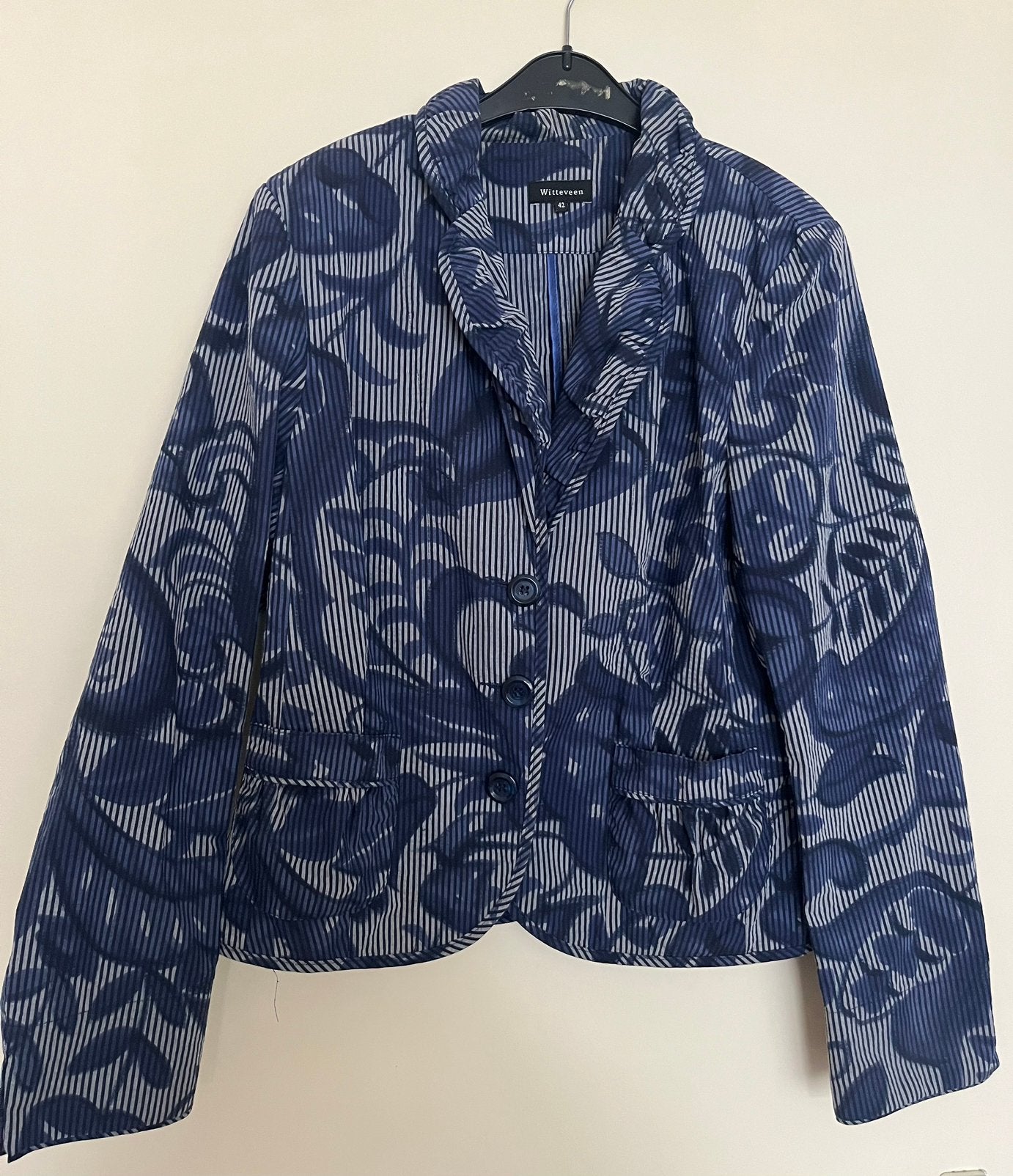 Jasje kort, Kleding | Dames, Blauw, Maat 42/44 (L), Ophalen of Verzenden, Zo goed als nieuw