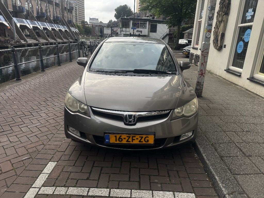 Honda Civic Hybrid 2008 Automaat | IMA Batt Vervangen 2013, Auto's, Honda, Stof, Beige, Beige, Origineel Nederlands
