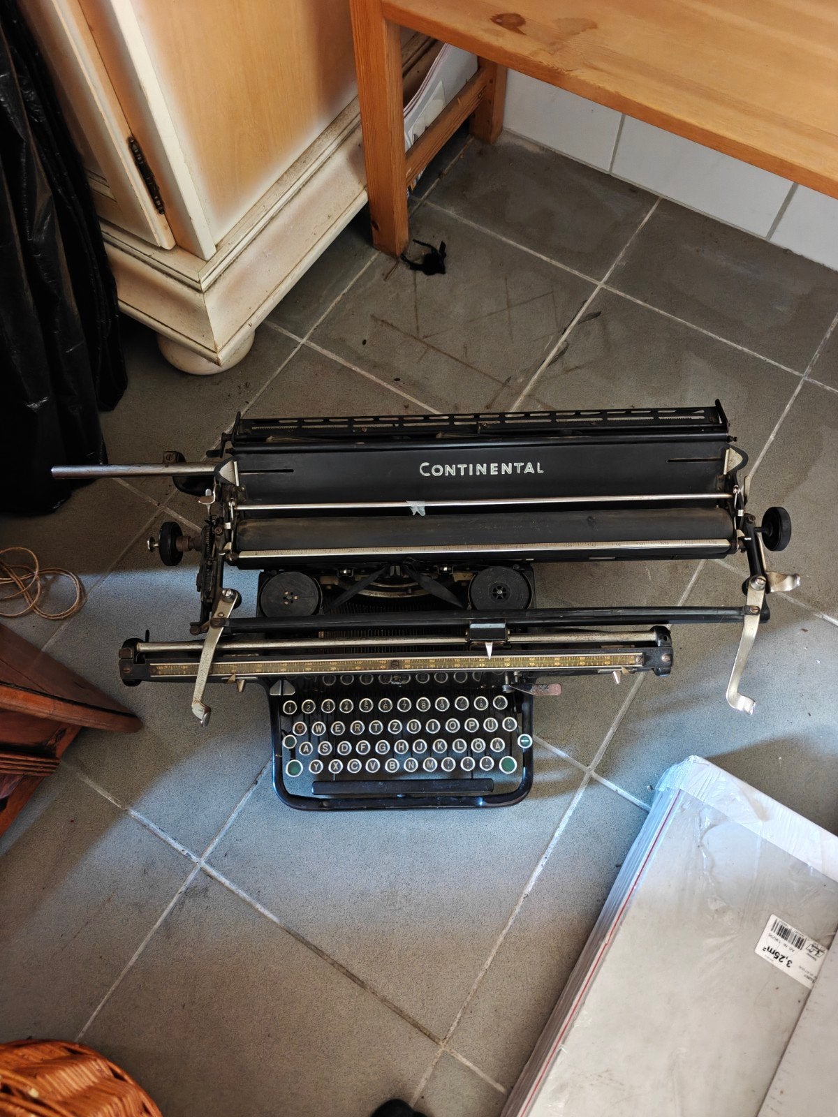 Antieke Continental schrijfmachine  (QWERTZ), Diversen, Ophalen, Gebruikt