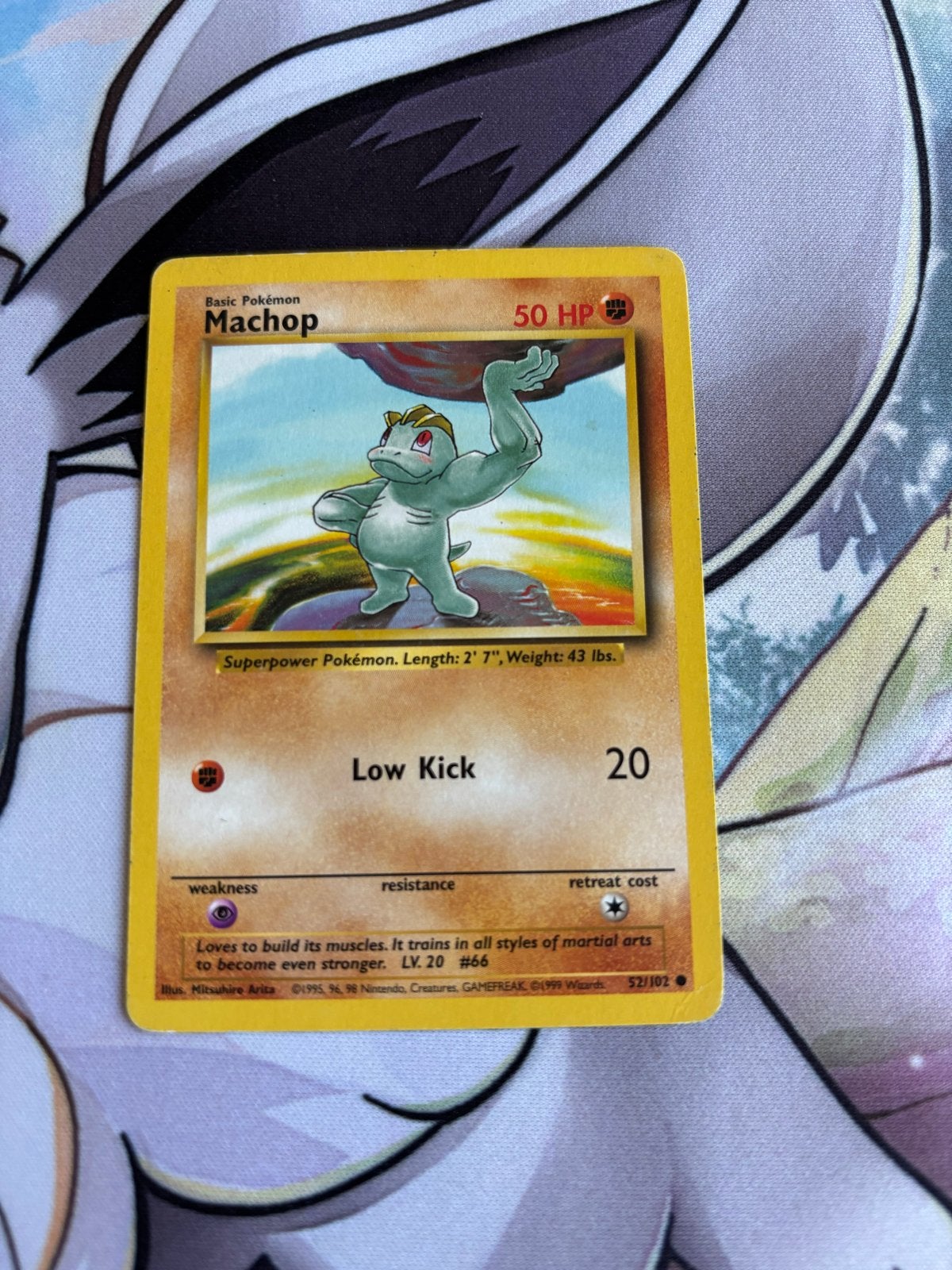Machop Pokémon kaart - Base Set (1999), Ophalen of Verzenden, Gebruikt, Losse kaart