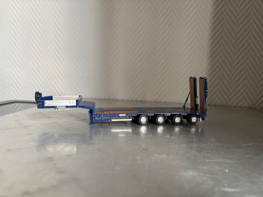 Dieplader 4 as blauw Goldhofer, Ophalen, Nieuw, Bus of Vrachtwagen, Tekno