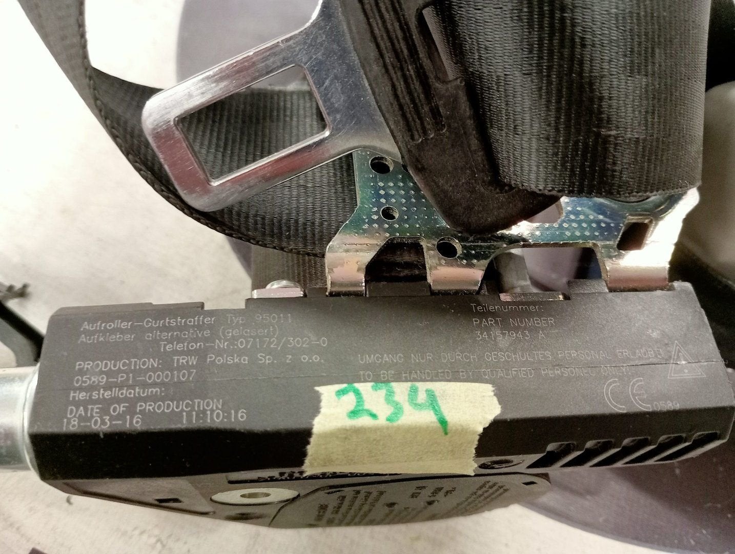 Airbag met artikelnummer 7E1880202D, Gebruikt, -, Volkswagen, -