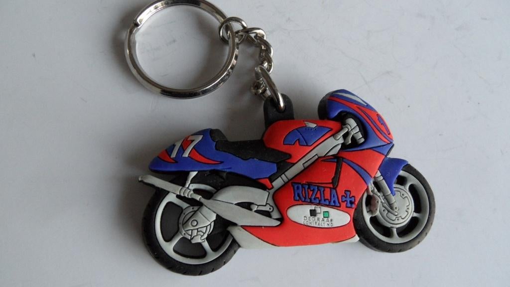 Honda Rizla + wegracemotor no:17 sleutelhanger, Verzamelen, Verzenden, Zo goed als nieuw, Merk