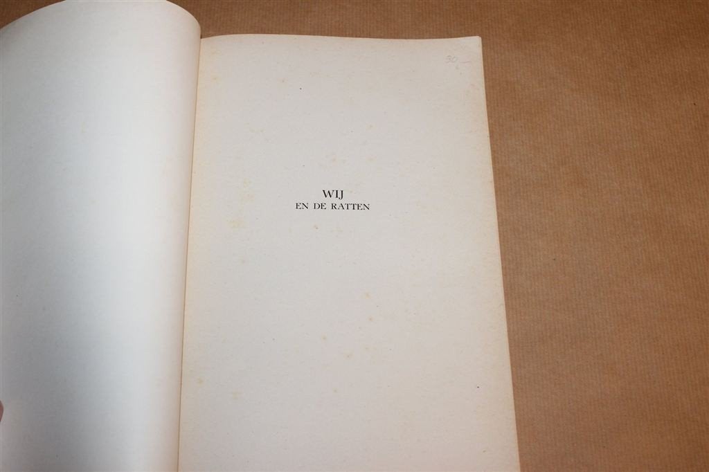 Wij en de Ratten — Rattenbestrijding en Schade ca. 1938, Ophalen of Verzenden, Gelezen, Nederland