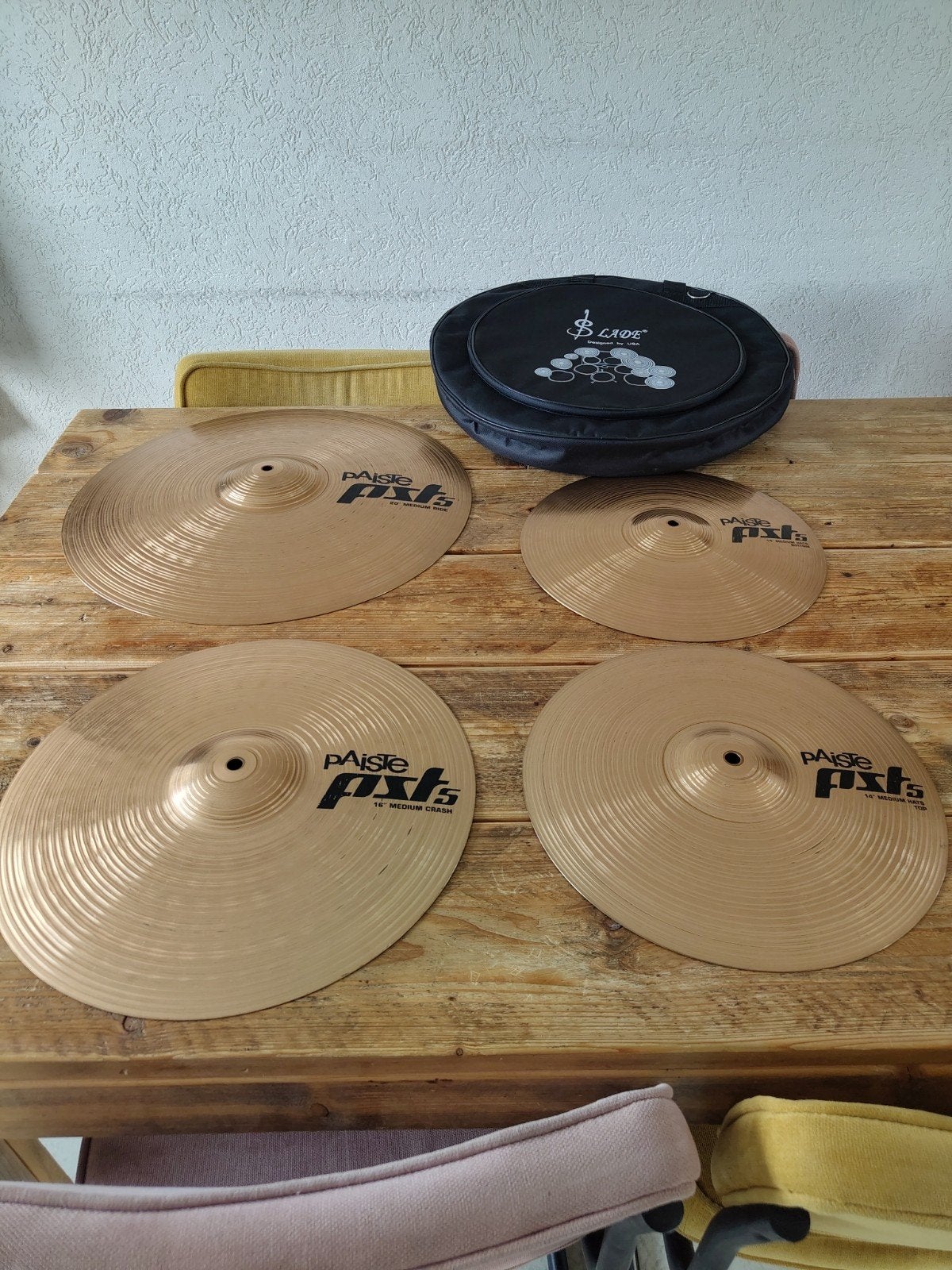 Paiste PST5 UNIVERSAL bekkenset, Muziek en Instrumenten, Percussie, Ophalen, Zo goed als nieuw, Overige soorten