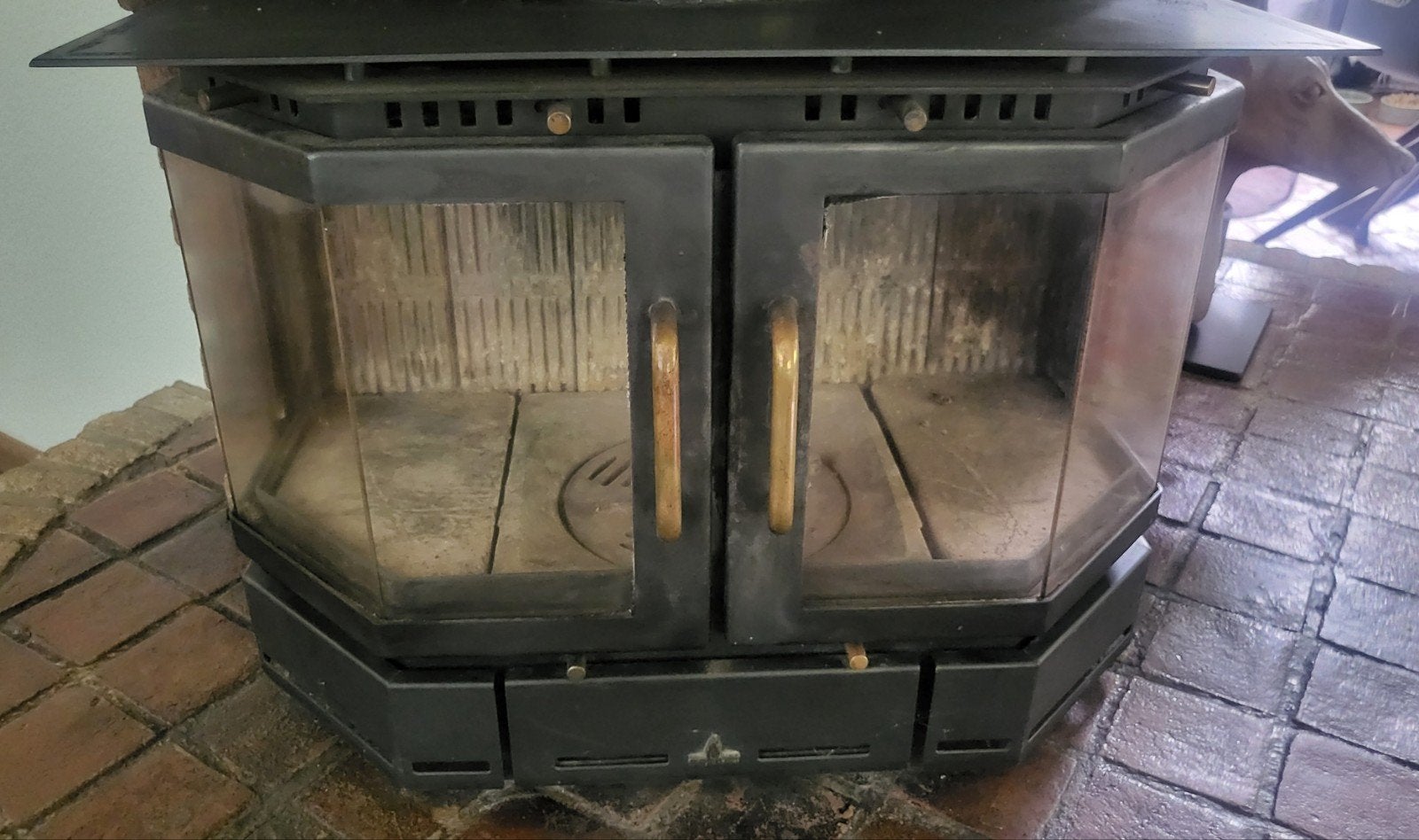 Goed werkende Inbouw houtkachel Barabas, Huis en Inrichting, Haarden, Ophalen, Gebruikt, Inbouwhaard, Houthaard