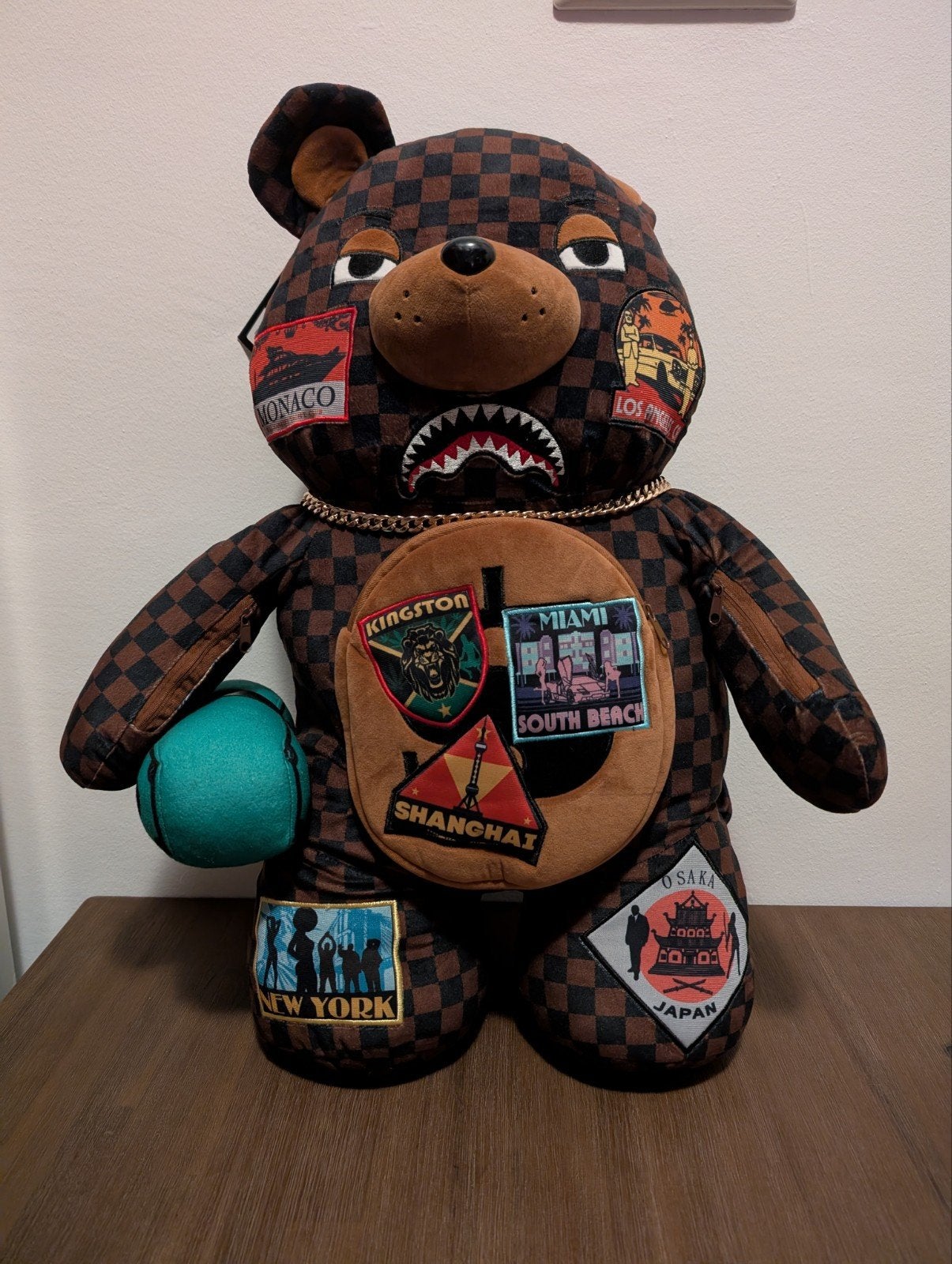 Sprayground Travel Patch Teddy Bear Backpack Limited Edition, Ophalen of Verzenden