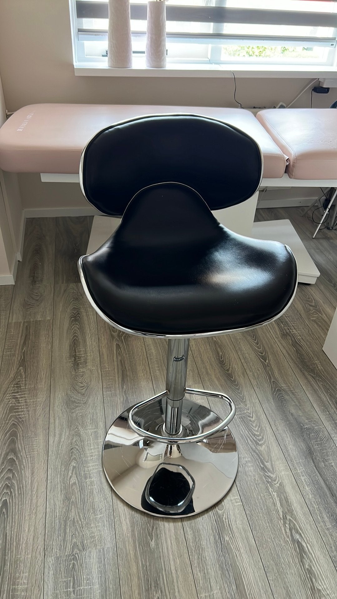 Bar kruk, Ophalen, Gebruikt, 60 tot 90 cm, Leer