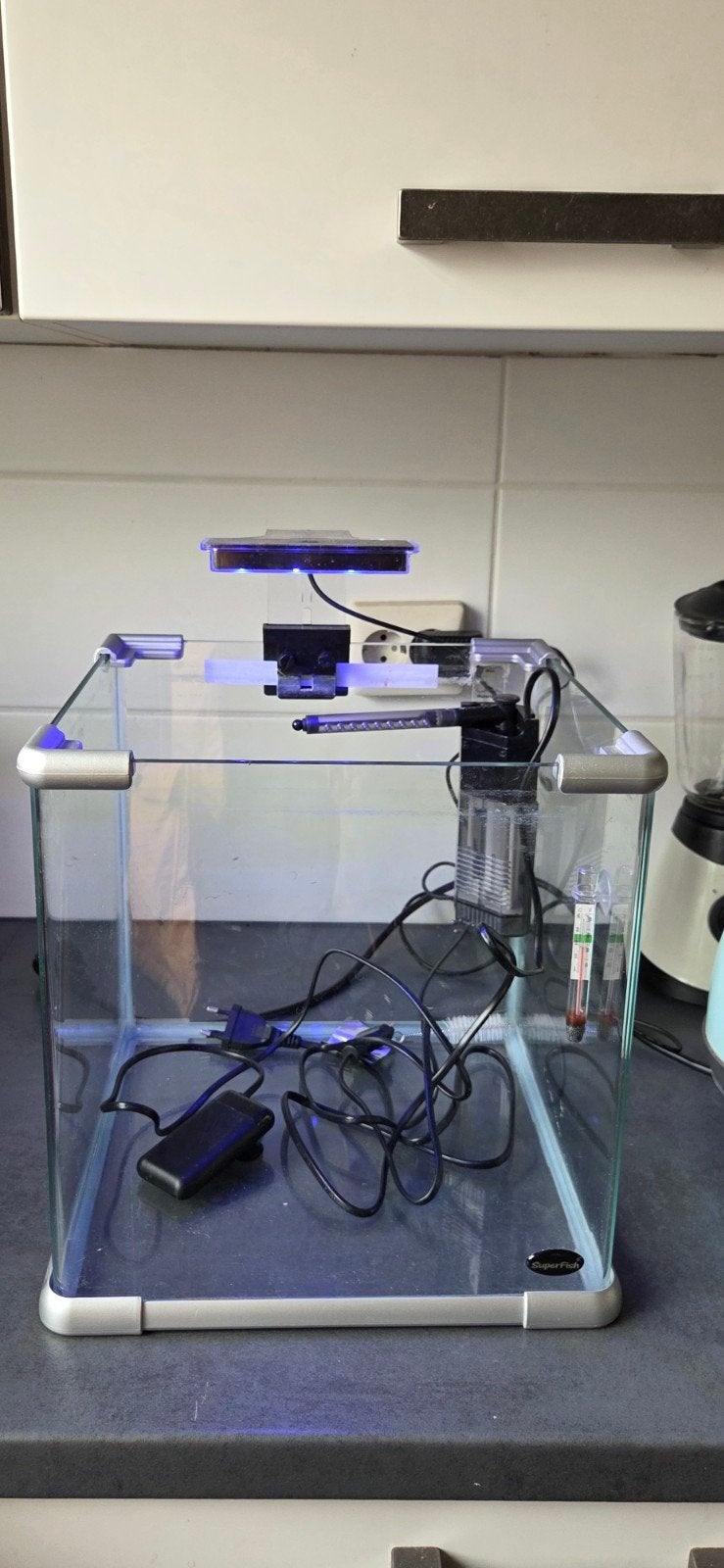 superfish aquarium + accessoires (zie omschrijving), Ophalen, Leeg aquarium