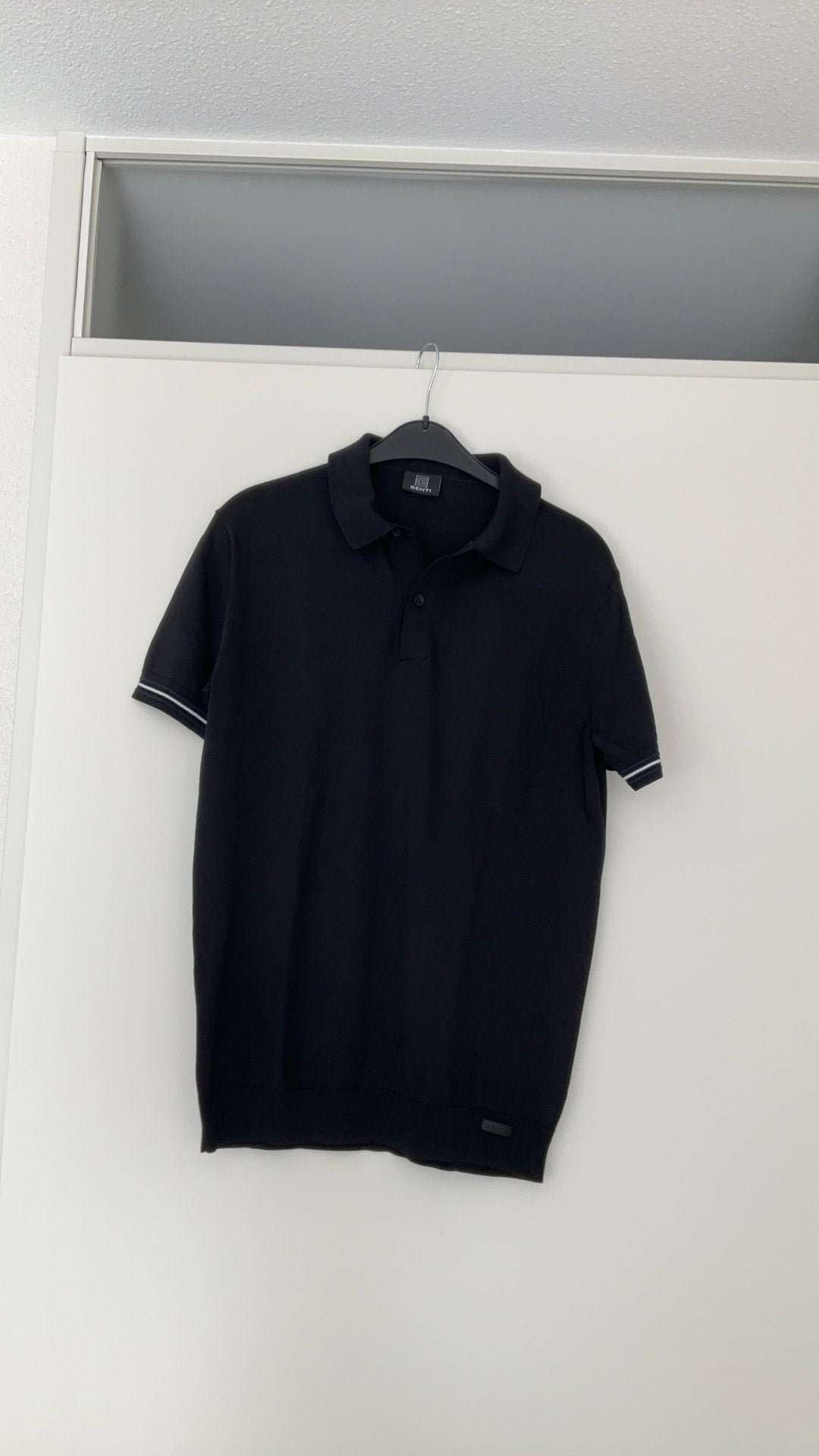 Genti polo! Maat L, Ophalen of Verzenden, Zo goed als nieuw, Zwart