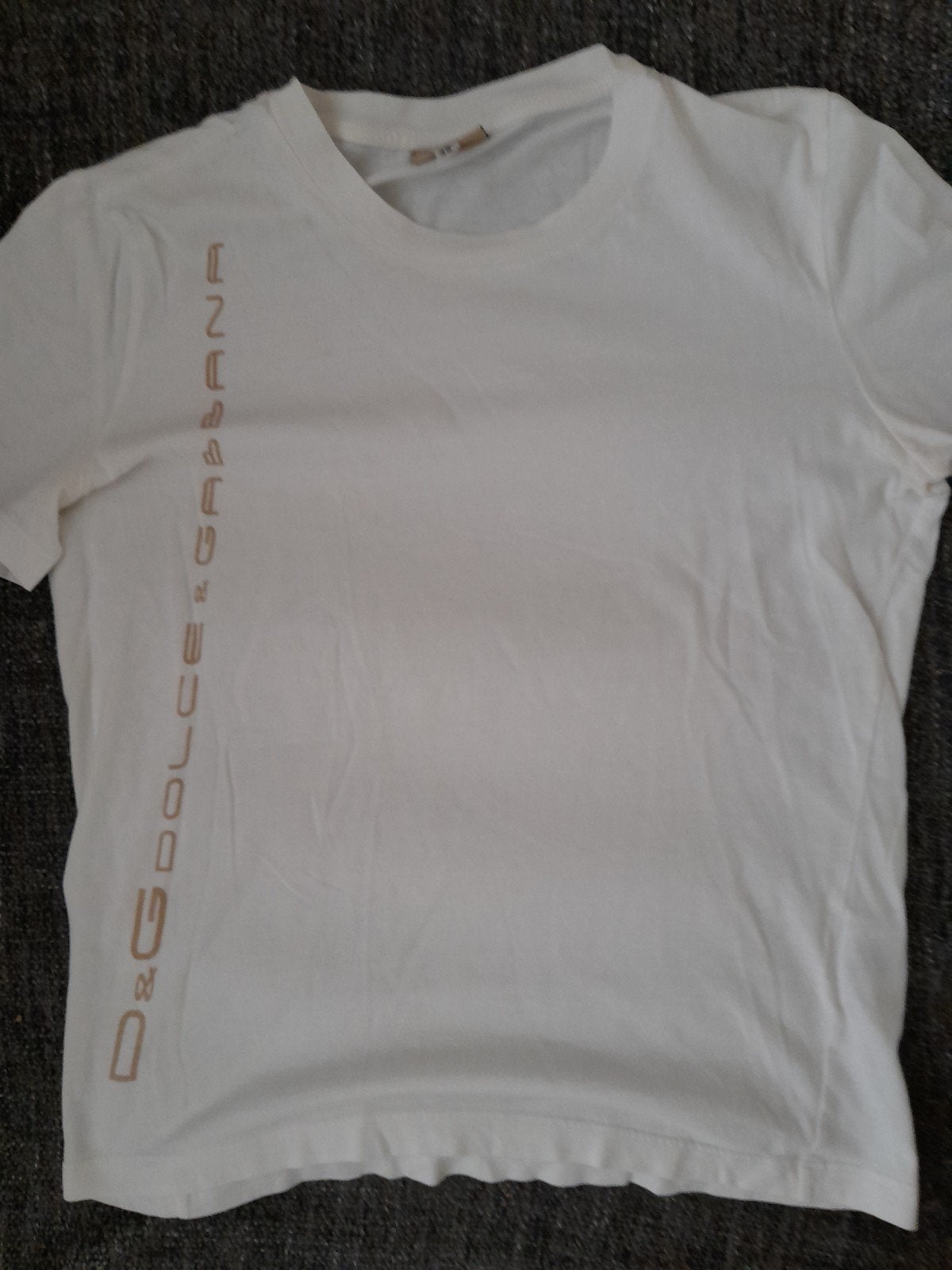Vintage Dolce & Gabbana T-shirt Dames Maat S, Ophalen, Dolce & Gabbana, Wit, Korte mouw