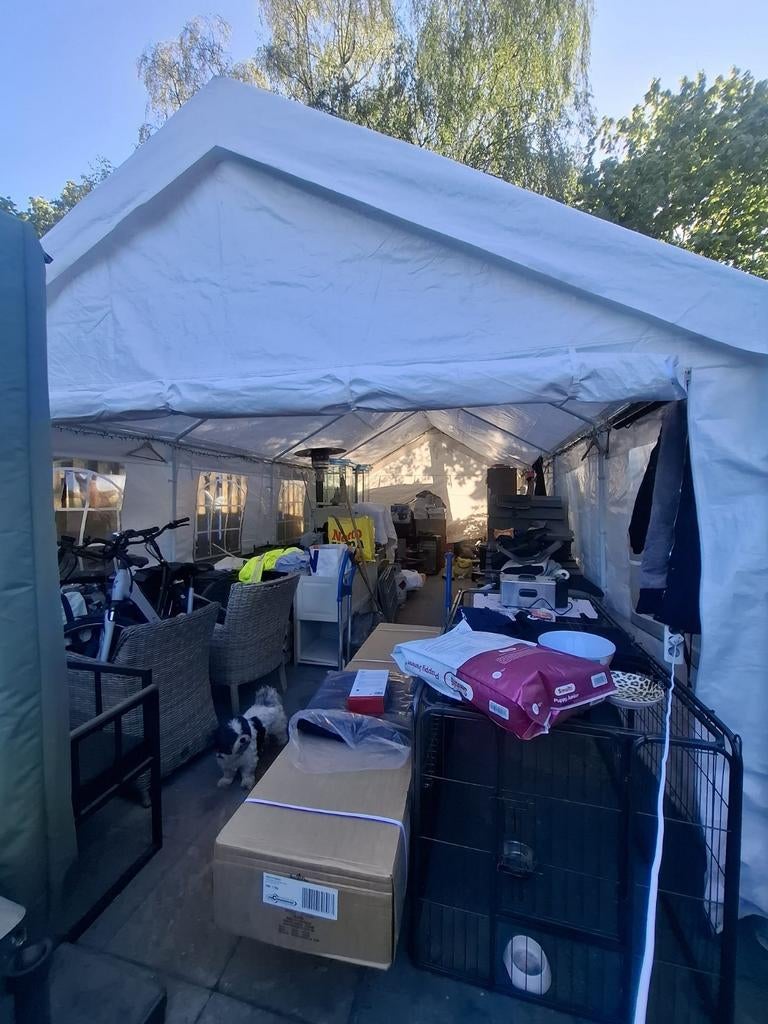 Partytent, Tuin en Terras, Partytenten, Ophalen, Gebruikt, Partytent, 4 tot 6 meter