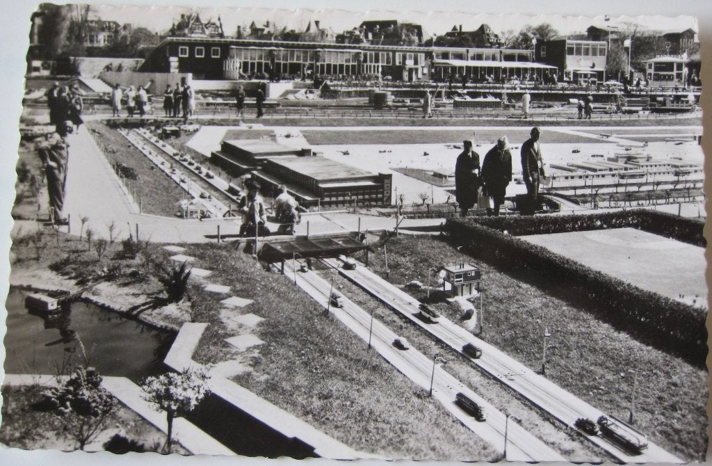 Madurodam den Haag - autobaan - 1962, Verzamelen, Ophalen of Verzenden, 1960 tot 1980, Gelopen, Zuid-Holland