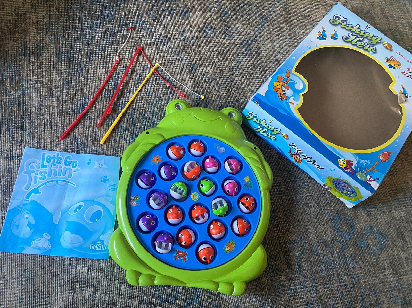 Let’s go Fishin spel met 3 hengels, Ophalen of Verzenden, Gebruikt, Elektronica, Met geluid