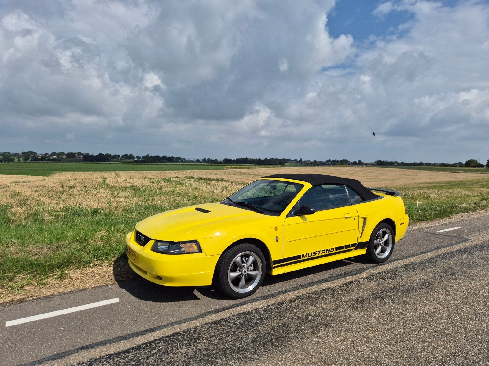 Ford Mustang 2001 Geel, Auto's, Automaat, Zwart, Cabriolet, Mustang
