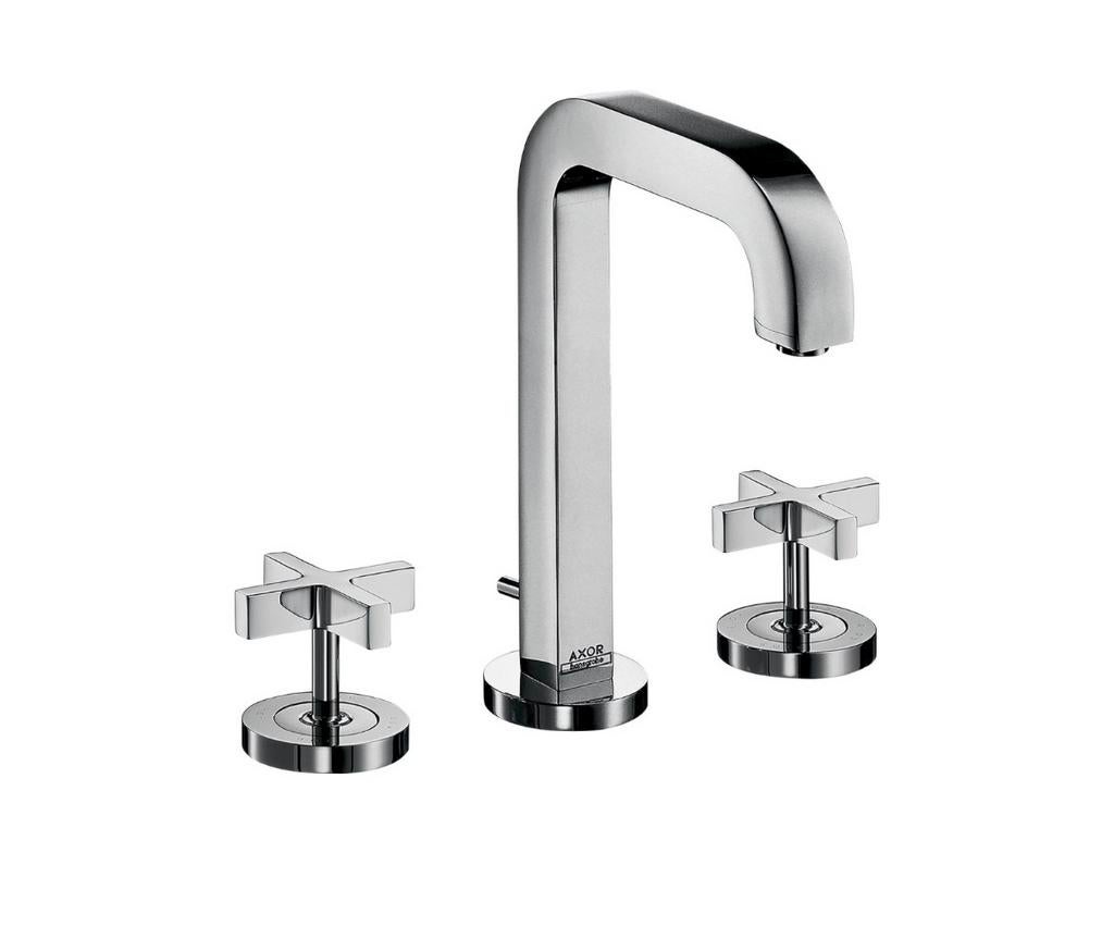 Hansgrohe Axor Citterio 3-gats wastafelkraan kruisgreep, Doe-het-zelf en Verbouw, Sanitair, Ophalen of Verzenden, Nieuw, Chroom