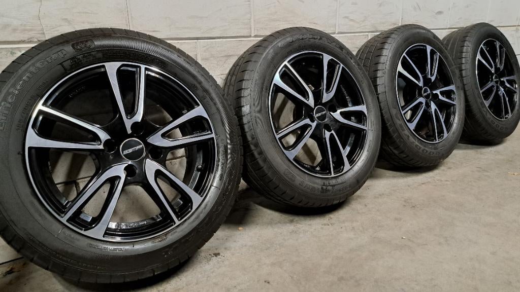 Bi-color velgen 2008 308 C3 Aircross C4 Crossland 195/60/16, Gebruikt, 16 inch, Banden en Velgen, Ophalen of Verzenden