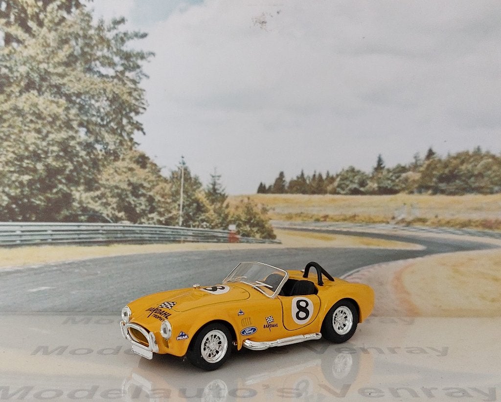 1:43 AC Shelby Cobra 427 #8; Trophy Bardal; Solido 1909, Ophalen of Verzenden, Zo goed als nieuw, Auto, Solido