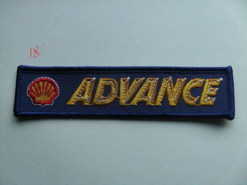 Shell advance benzine olie patch badge opnaai embleem, Verzenden, Nieuw, Auto's