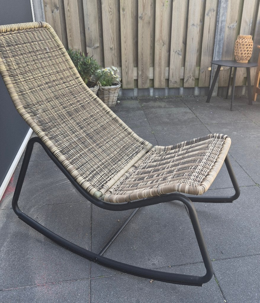 Wood schommelstoel buiten, Ophalen, Zo goed als nieuw, Overige materialen