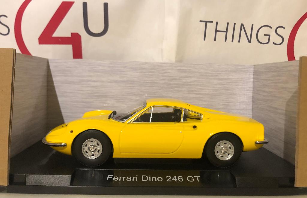MCG 1:18 Ferrari Dino 246 GT geel nieuw in verpakking, Hobby en Vrije tijd, Modelauto's | 1:18, Ophalen of Verzenden, Nieuw, Auto