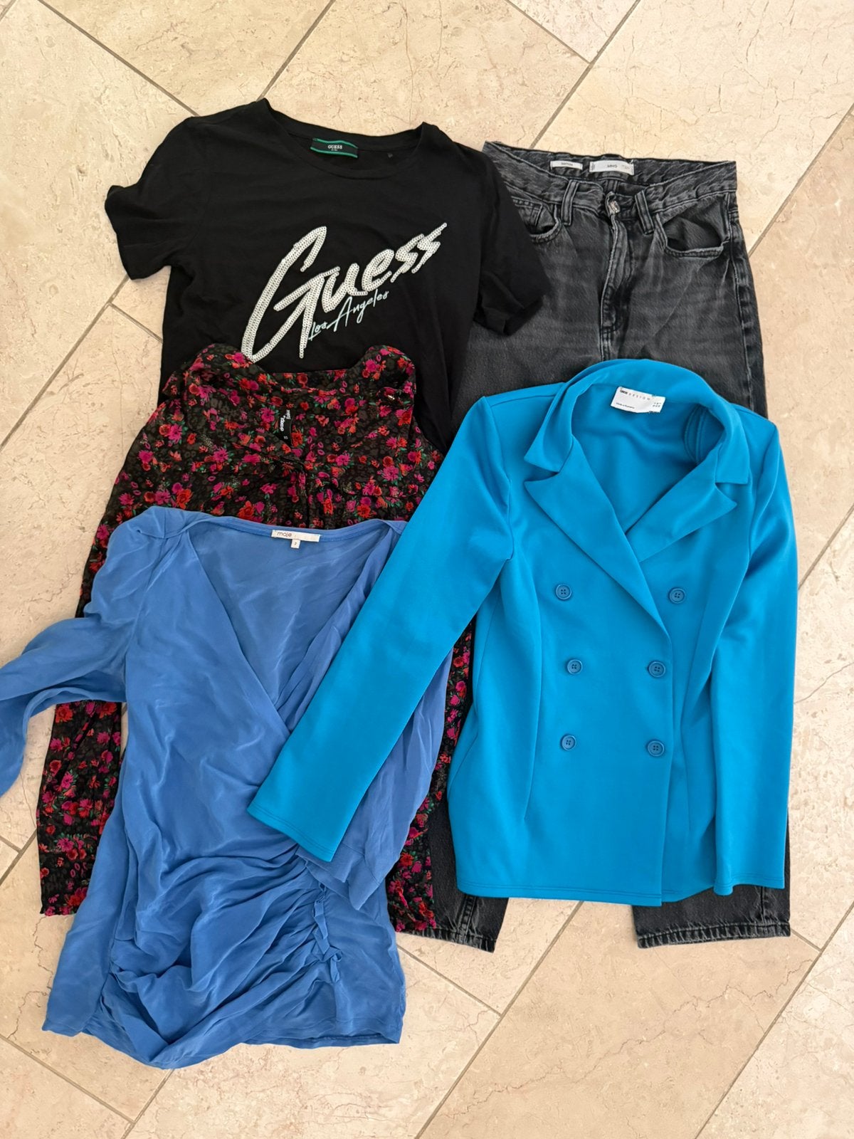 Kledingpakket maat XS / S, Kleding | Dames, Tops, Verzenden, Zwart, Zo goed als nieuw, Korte mouw