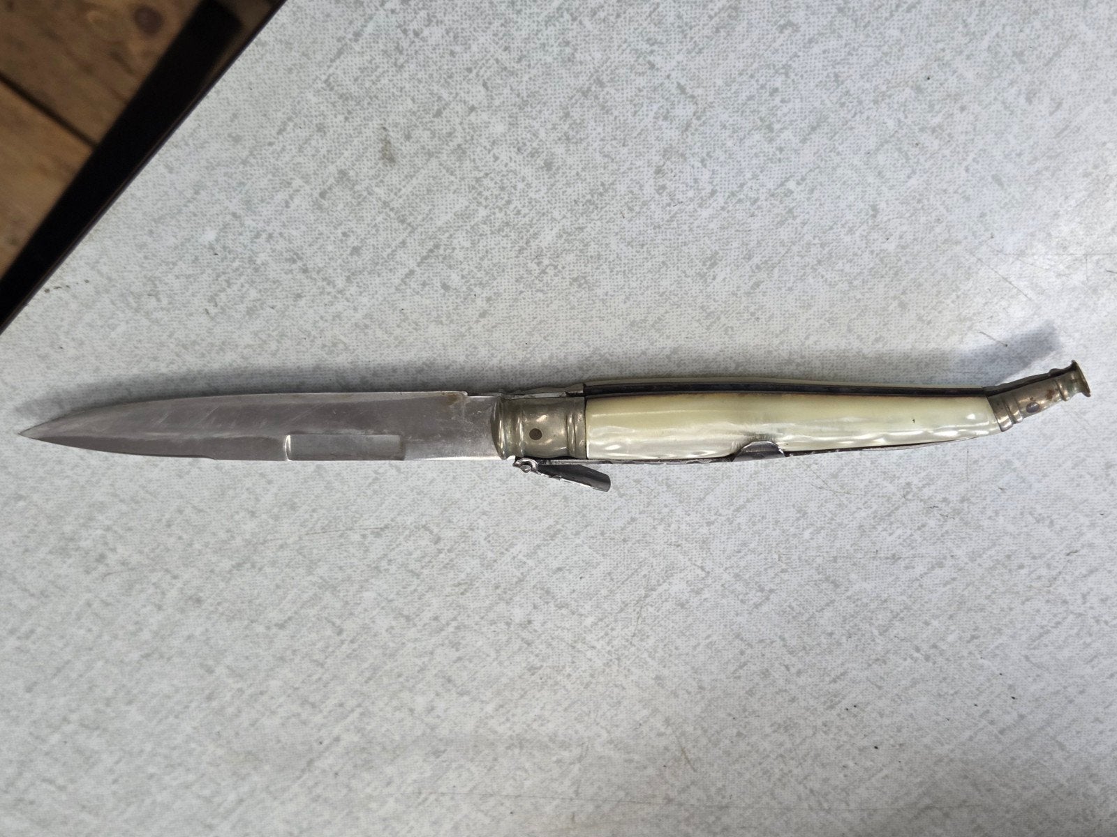 Antiek zakmes met parelmoer handvat, Ophalen of Verzenden