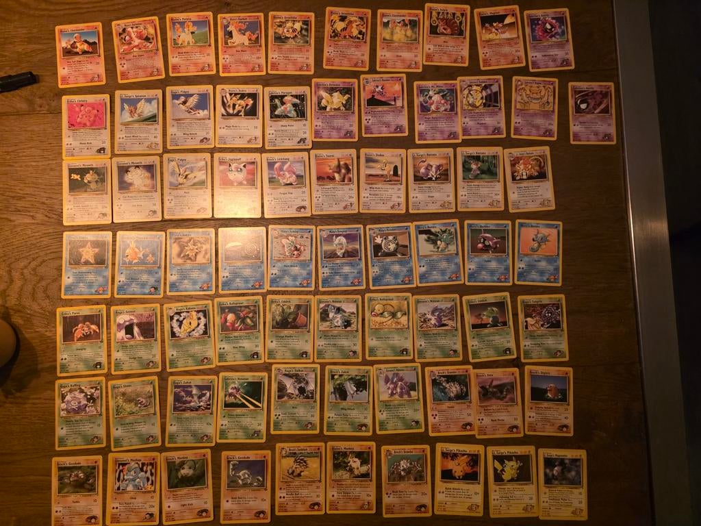 Gym Challenge Pokémonkaarten Set - Wordt als set verkocht, Ophalen of Verzenden, Gebruikt, Meerdere kaarten