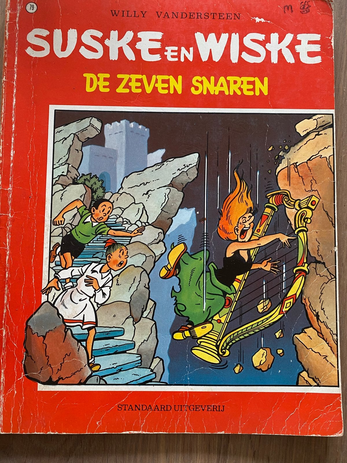 Suske en Wiske - De Zeven Snaren (nr 79) 1977, Boeken, Eén stripboek, Ophalen of Verzenden, Gelezen