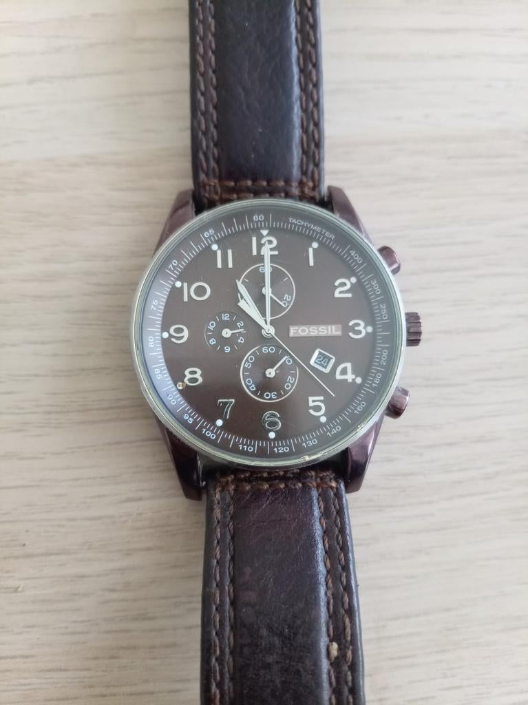 Fossil horloge, Overige merken, Staal, Polshorloge, Ophalen of Verzenden