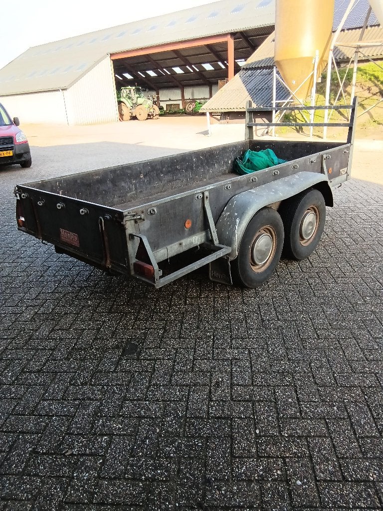 Robuuste Henra aanhangwagen - Dubbelasser, Ophalen, Gebruikt