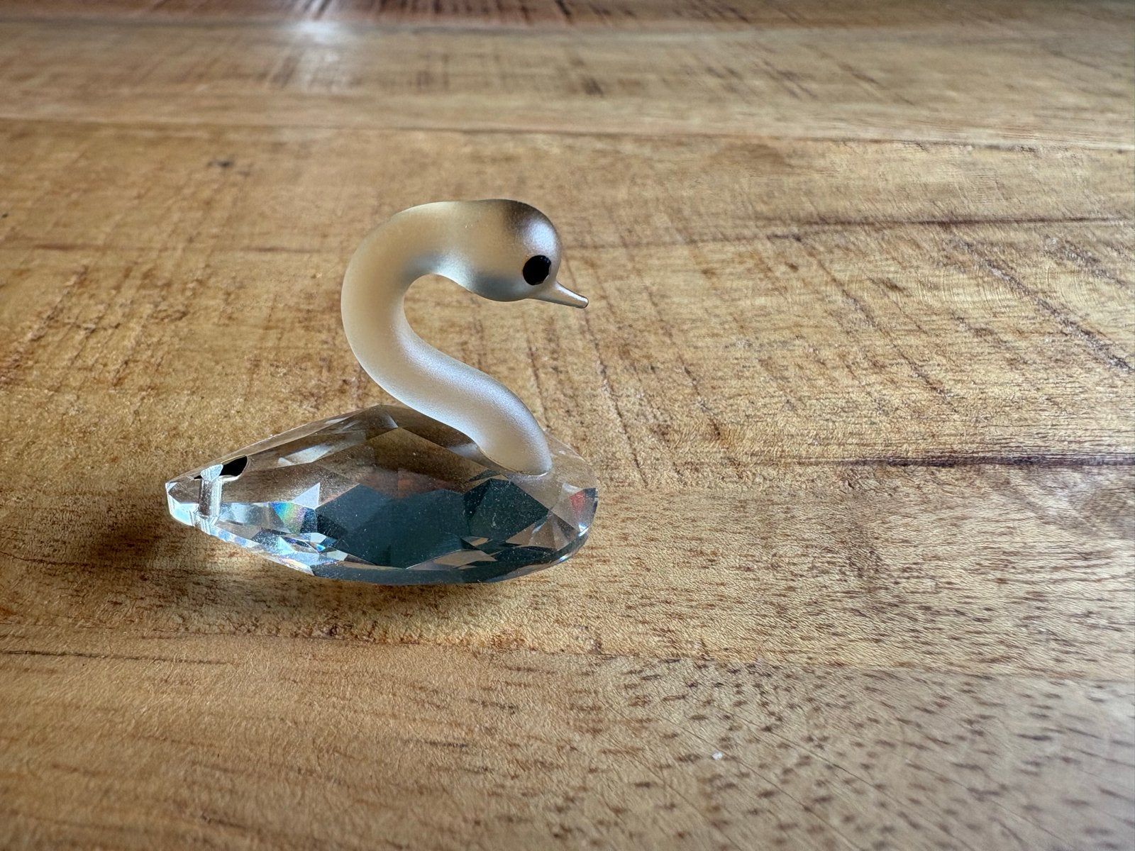 Swarovski Zwaan Kristal Figuurtje - 4x3 cm, Ophalen of Verzenden, Gebruikt, Figuurtje