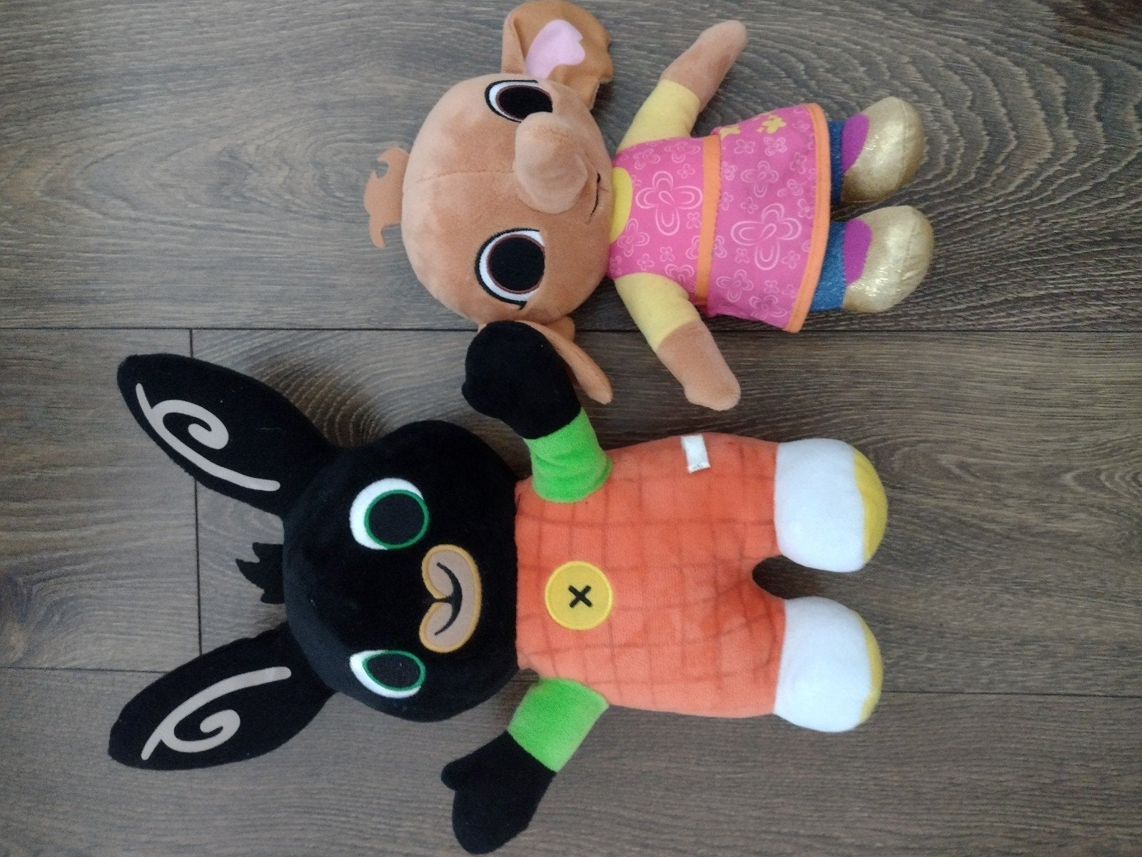 Bing en Flop knuffels - Zo goed als nieuw, Kinderen en Baby's, Overige merken, Overige karakters, Konijn, Zwart