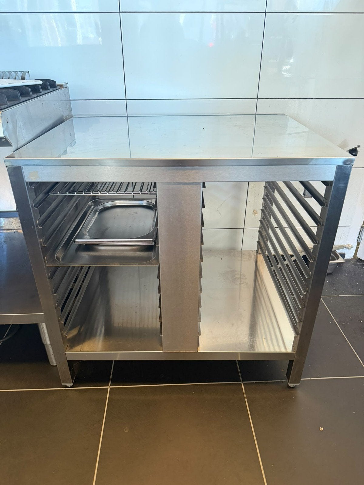 RVS tafel, Ophalen, Rechthoekig, 50 tot 100 cm, 50 tot 100 cm
