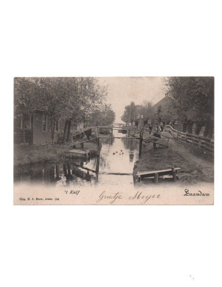 Zaandam Haaldersbroek Uitg N Boon, Ophalen of Verzenden, Voor 1920, Gelopen, Noord-Holland