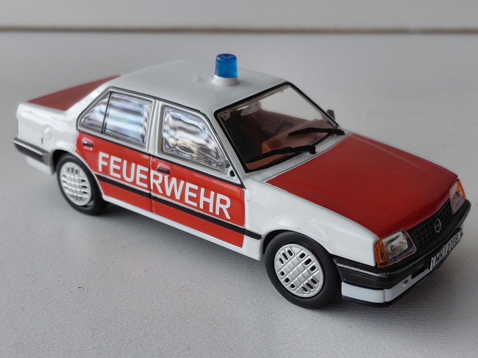Altaya Opel Ascona C Feuerwehr modelauto miniatuurauto, Ophalen of Verzenden, Gebruikt, Auto, Overige merken