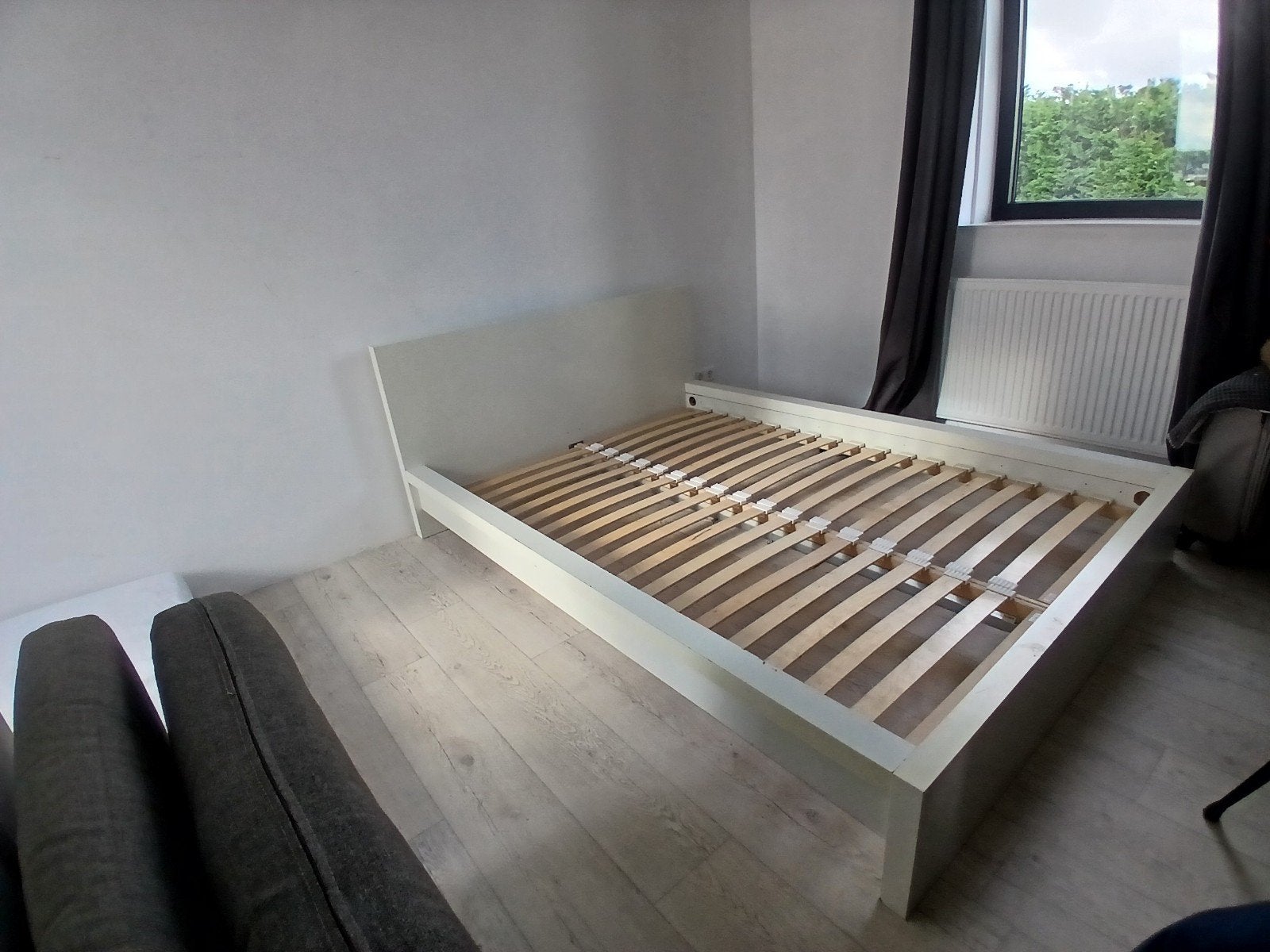 Tweepersoonsbed 140x200 cm - Gratis af te halen, Ophalen, Wit, 140 cm, Twijfelaar