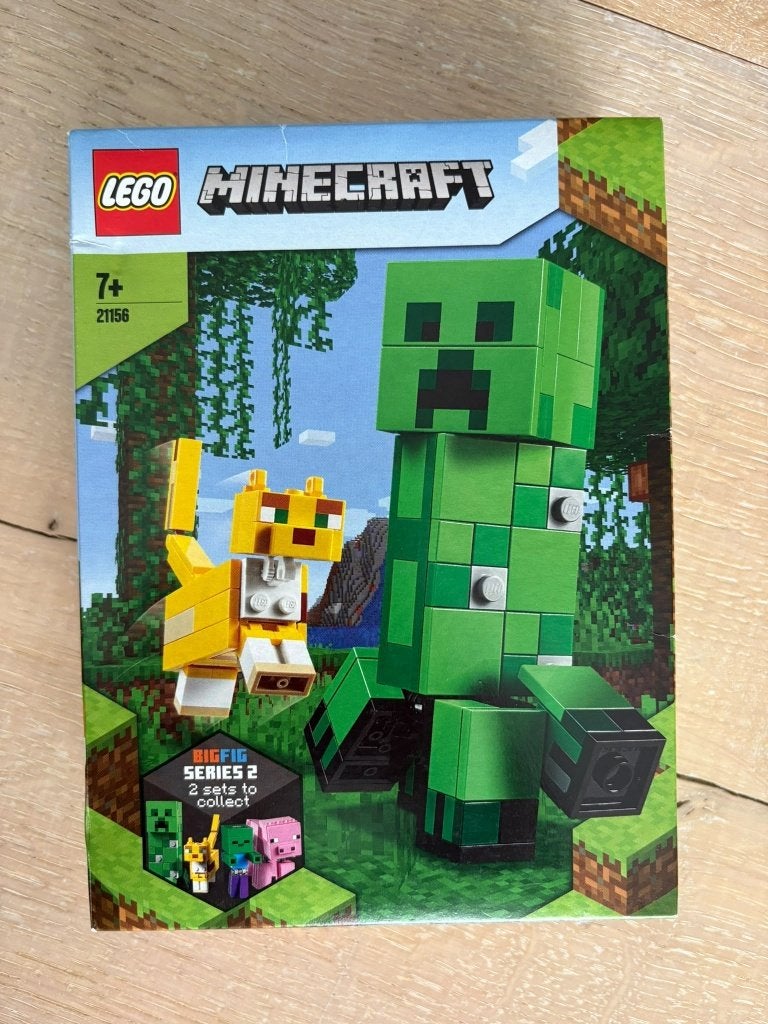 NIEUW! LEGO Minecraft BigFig Creeper en Ocelot – 21156, Minecraft, Lego, Nieuw, Ophalen of Verzenden