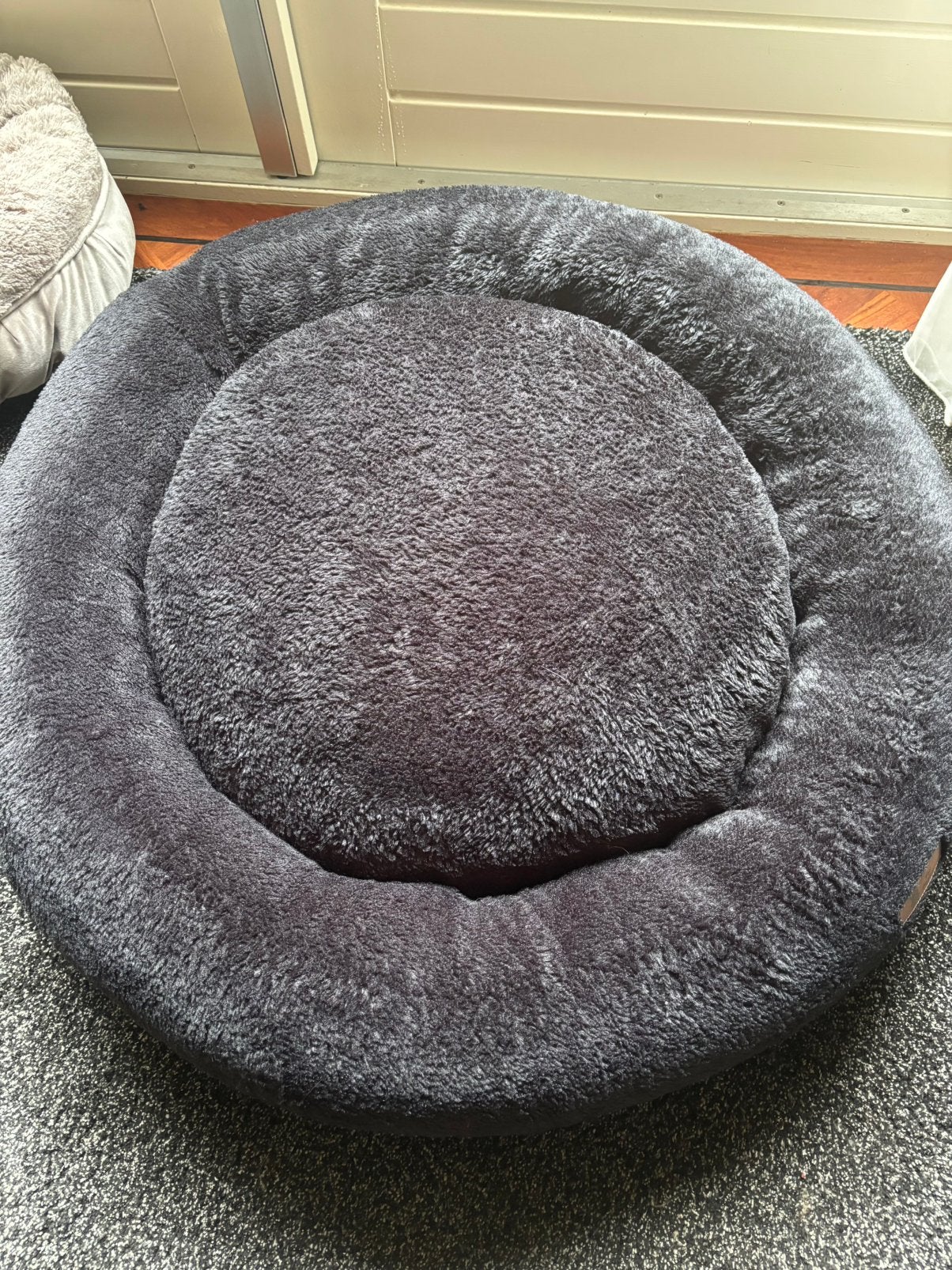 Mand voor hond: zacht orthopedisch, donut, zwart, Ophalen, Zo goed als nieuw, Pluche