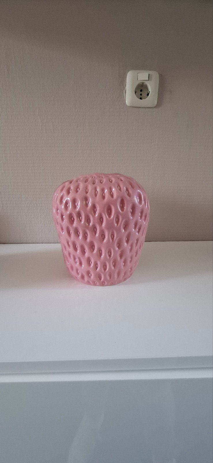 Aardbeien vaas, Huis en Inrichting, Ophalen, Met patroon/structuur, 30 cm, Nieuw